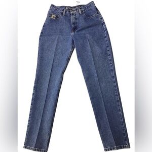 Cruel Girl Relaxed Straight Leg Medium Wash Blue Jeans